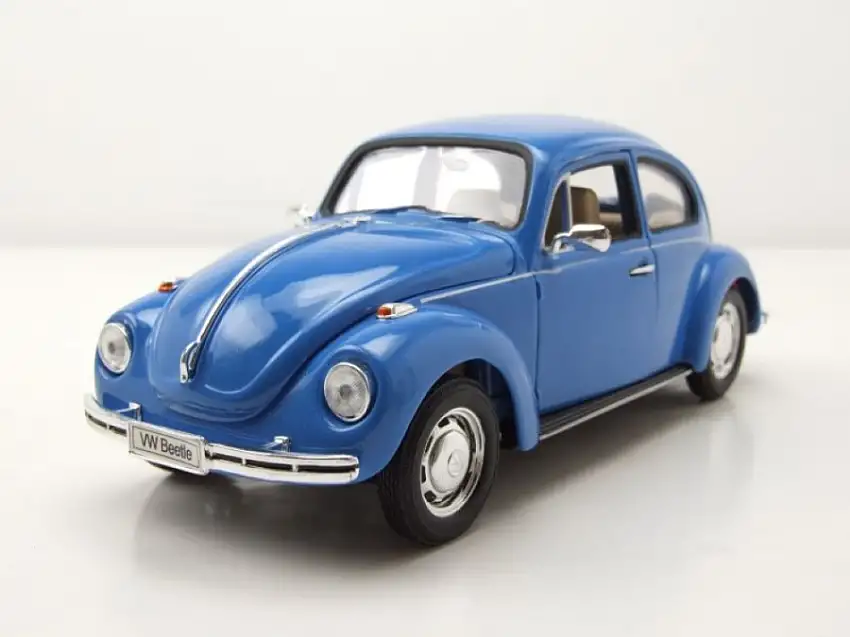 VW Käfer 1969 blau Modellauto 1:24 Welly