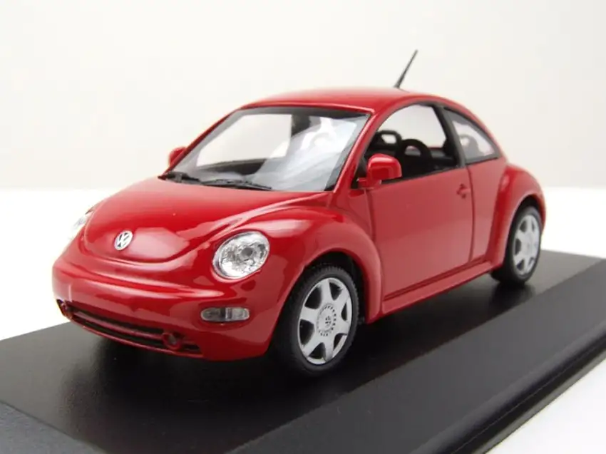 VW New Beetle Käfer 1998 rot Modellauto 1:43 Maxichamps