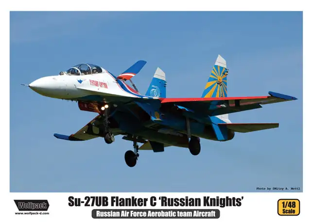 Wolfpack Sukhoi Su-27UB Flanker C Russian Knights Aerobatic Team #WP14801