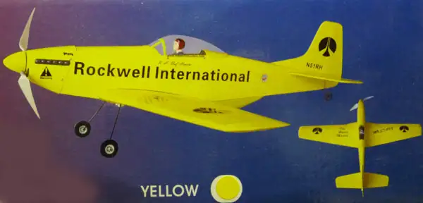 The World Models P-51 Mustang EP "Rockwell" gelb #E-194