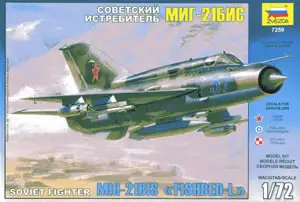 Zvezda Mig-21BIS Fishbed-L Soviet fighter #7259
