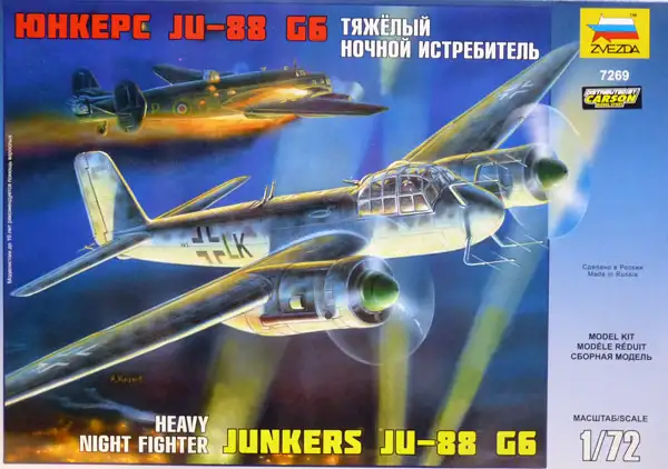 Zvezda Junkers Ju-88 G6 Nachtjäger, #7269