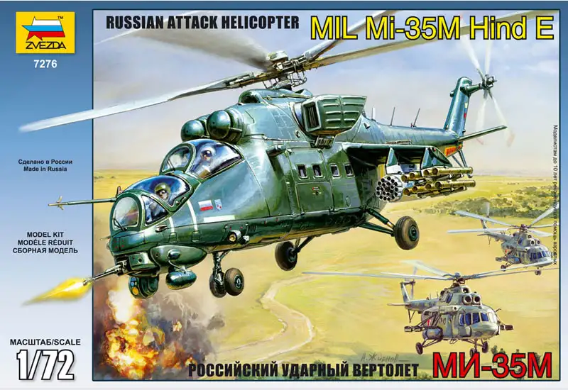 Zvezda Mil Mi-35M Hind E Russian attack helicopter #7276