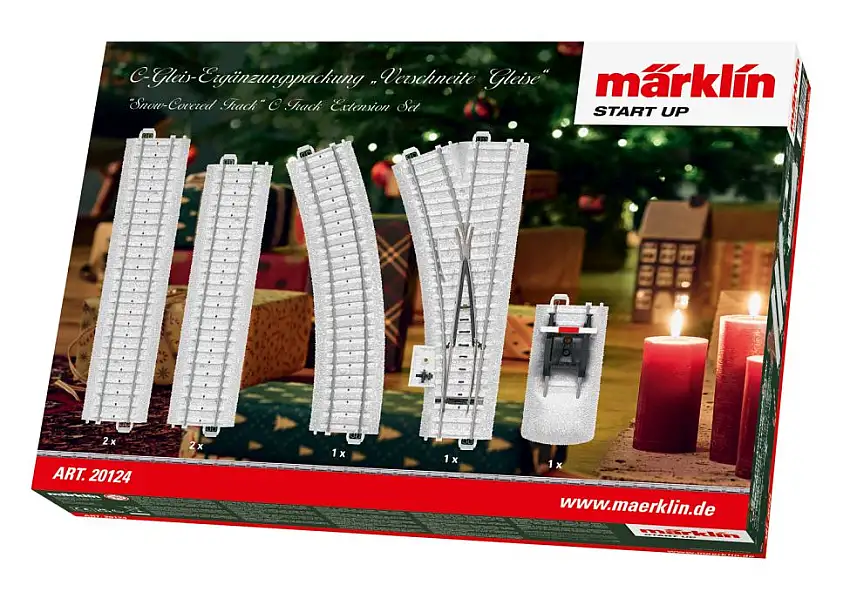 Märklin 20124 - C-Ergänzungspackung, verschneite Gleise