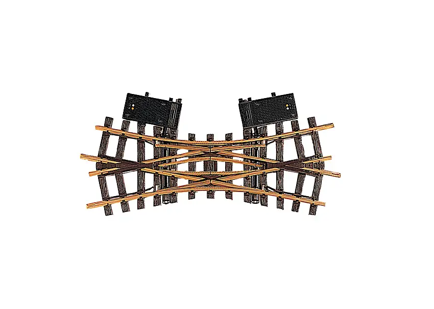 LGB 12260 - Elektrische Doppelkreuzungsweiche, 22,5°