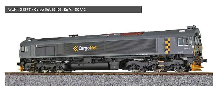 ESU 31277 - H0-Diesellok, H0, Cargo Net, DC/AC