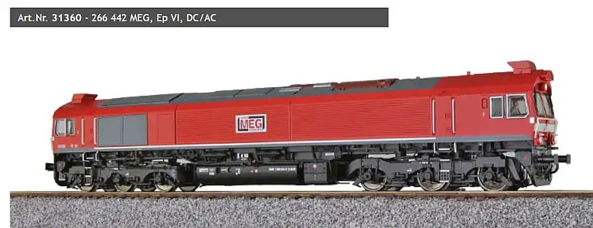 ESU 31360 - H0-Diesellok, C77 MEG, Sound, DC/AC