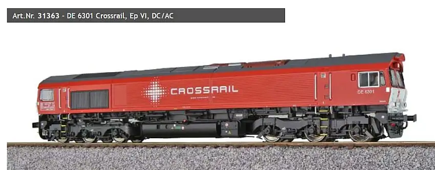 ESU 31363 - H0-Diesellok, C66 Crossrail, DC/AC