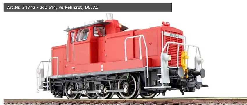 ESU 31742 - Diesellok, H0, 362 614 DB, verkehrsrot