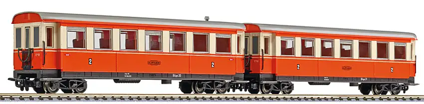 Liliput 340508 - 2-tlg. Set, 4achsig Personenwagen, Ep.IV