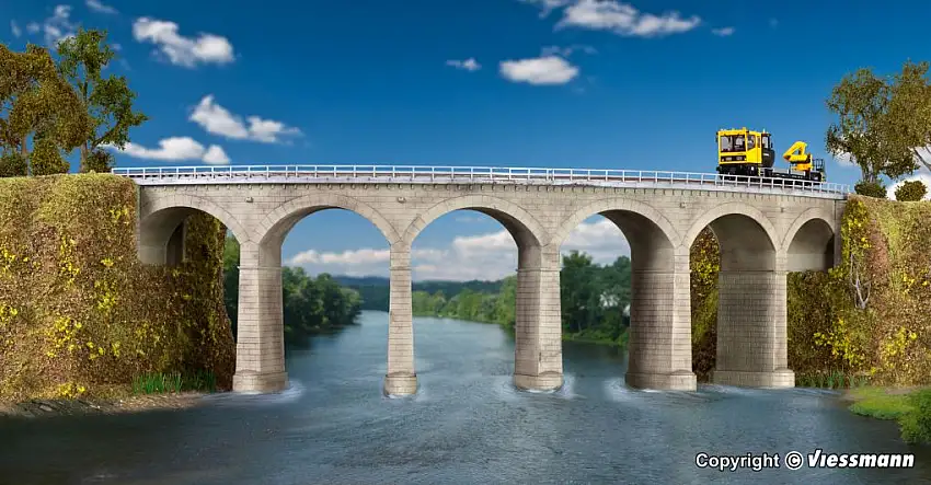 Kibri 39726 - H0-Rosanna-Viadukt gebogen, eingleisig