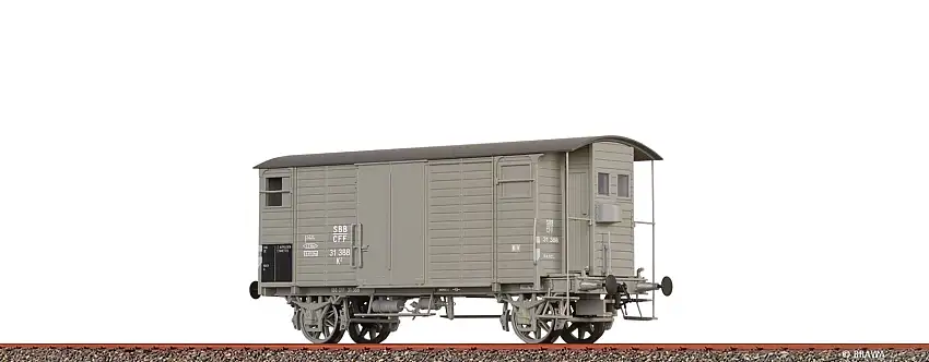 Brawa 47893 - H0-Güterwagen K2, SBB, Ep.II