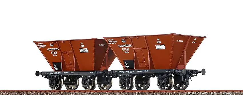 Brawa 48804 - H0-Güterwagen Saarbrücken K.P.E.V. Ep.I