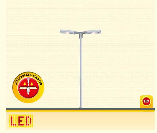Brawa 84059 - H0-LED-Bahnsteigleuchte Stecksockel