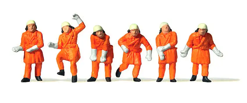 Merten 0212579 - H0-Feuerwehrleute, Einsatzkleidung