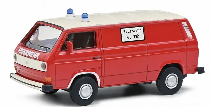 Schuco 452027900 - 1:64-VW T3 FEUERWEHR