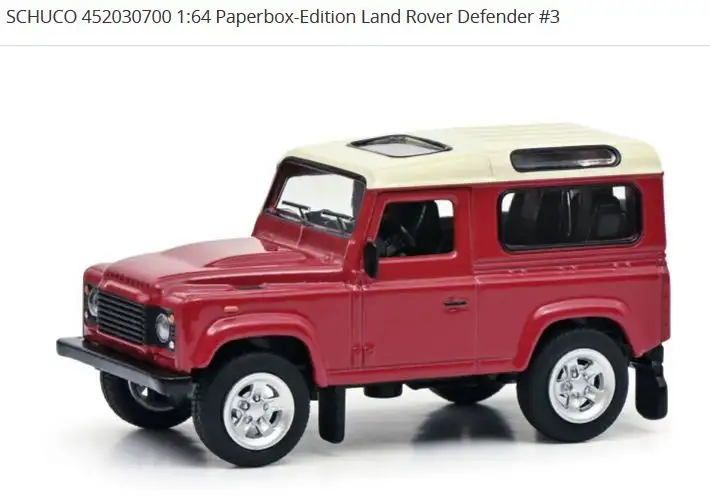 Schuco 452030700 - 1:64-Paperbox-Edition Land Rover