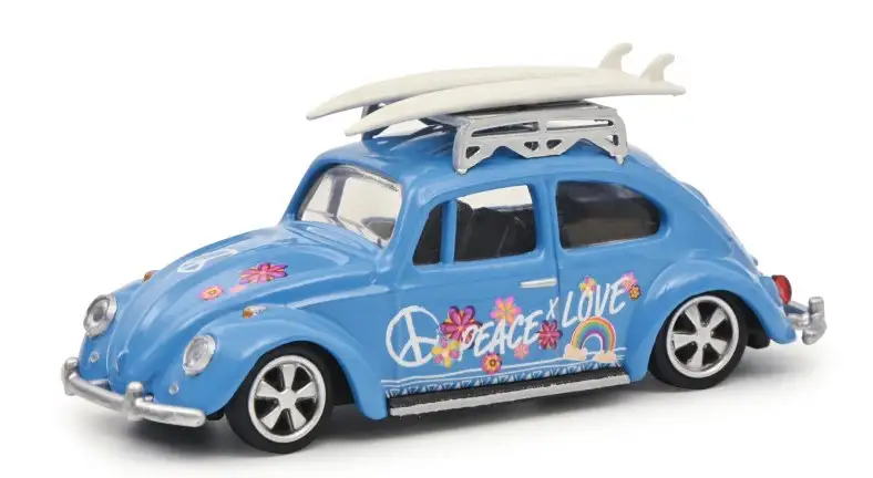 Schuco 452034400 - 1:64-VW Käfer SURFER blau