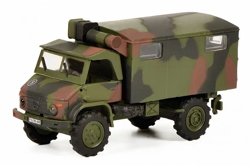 Schuco 452652800 - 1:87-Unimog S404, BUNDESWEHR