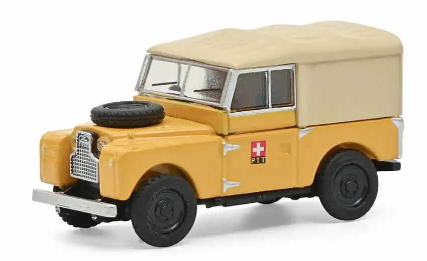 Schuco 452662200 - 1:87-Land Rover 88 PTT, gelb