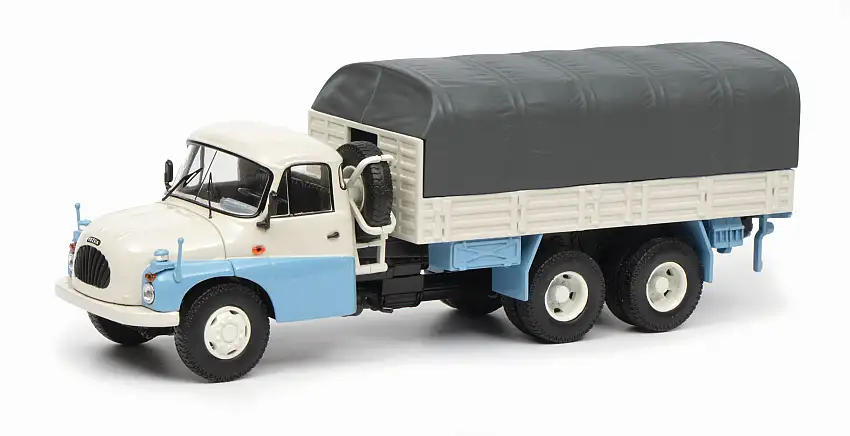 Schuco 452663000 - 1:87-Tatra T148 Pritsche, blau/weiß