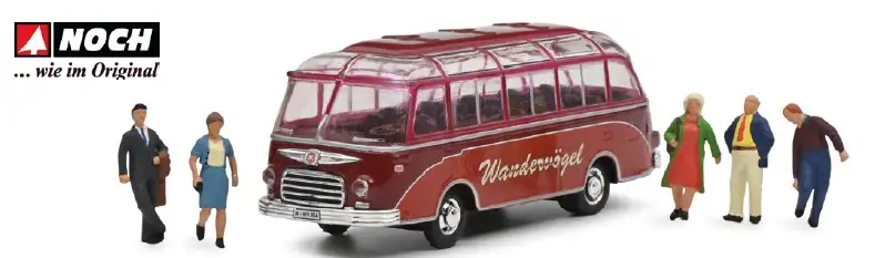 Schuco 452669200 - 1:87-Setra S6 Bus Wandervogel