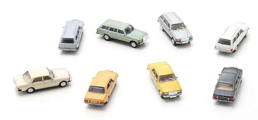 Schuco 452675500 - Set Mercedes-Benz W123, 8 Stück