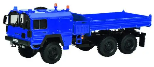 Schuco 452679400 - 1:87-MAN Kat1, 3axle dumper, THW