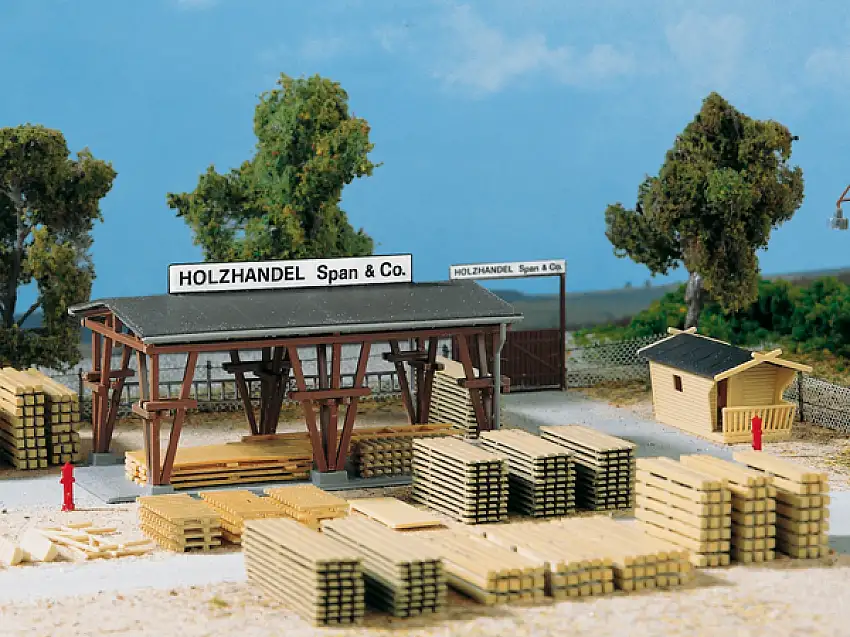 Auhagen 11353 - H0-Holzhandel Span & Co.