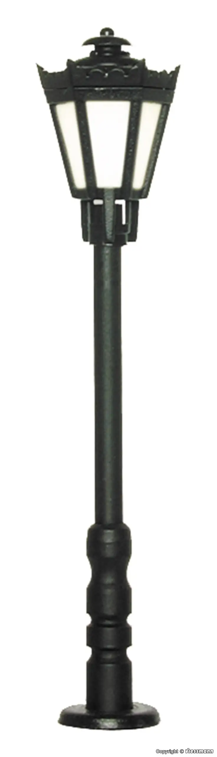 Viessmann 9070 - 0-Parklaterne, LED warmweiß