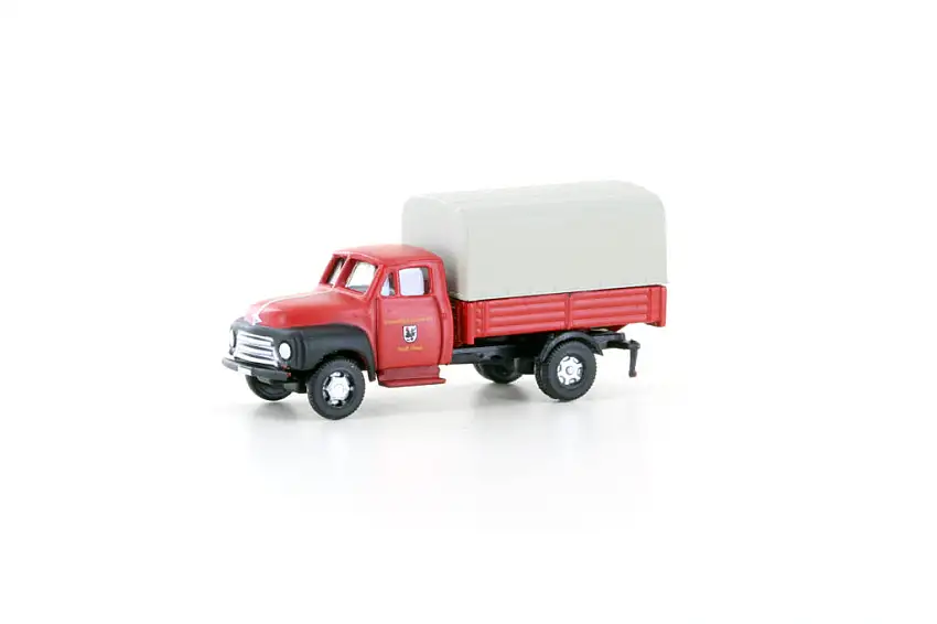 Lemke Minis LC3230 - N-Opel Blitz Pritsche/Plane, Feuerwehr
