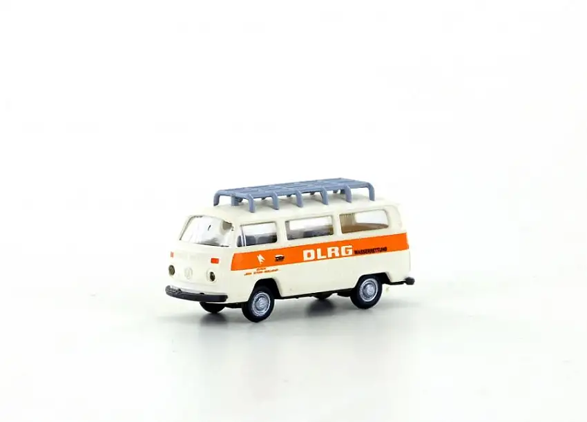 Lemke Minis LC3895 - VW Bus T2 Bus mit Dachträger, DLRG