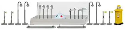 Wiking 001810 - Zubehörpackung-Straßenverkehr, Leuchten