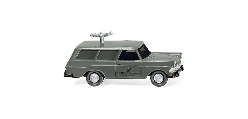 Wiking 007148 - Fernmeldedienst-Opel Rekord 60 Caravan