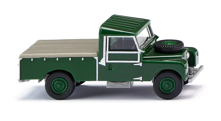 Wiking 010704 - Land Rover Pickup - dunkellaubgrün