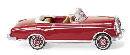 Wiking 014301 - MB 220 S Cabrio - rubinrot