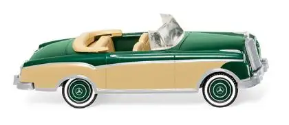 Wiking 014302 - MB 220 S Cabrio - moosgrün
