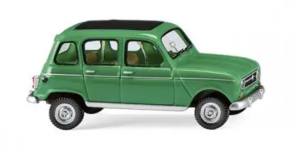 Wiking 022446 - Renault R4 mit Faltdach - grün