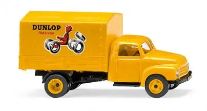 Wiking 035203 - Pritschen-Lkw (Opel Blitz), Dunlop