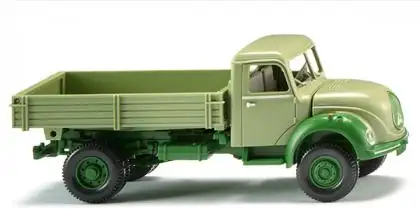 Wiking 042496 - Pritschenkipper (Magirus) - hellgrün