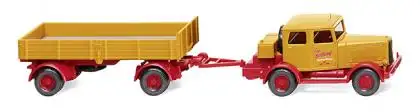 Wiking 085048 - Hanomag mit Pritschenanhänger, Bölling