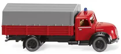 Wiking 086143 - Feuerwehr - Pritschen-Lkw (Magirus)