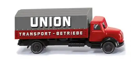 Wiking 094906 - Pritschen-Lkw (Magirus), Union-Transport