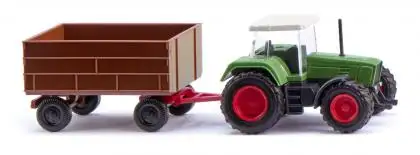 Wiking 096004 - N-Fendt Favorit mit Anhänger