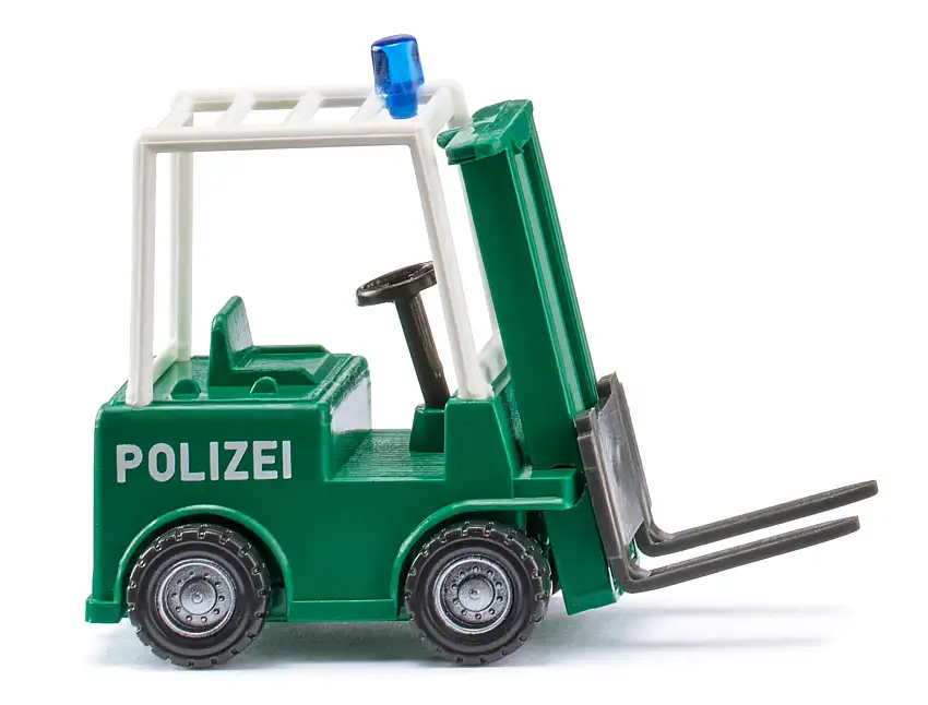 Wiking 117002 - Polizei - Gabelstapler