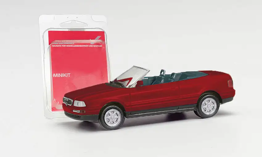 Herpa 012287-006 - MiniKit: Audi 80 Cabrio, weinrot