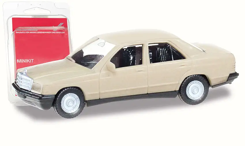 Herpa 012409-008 - Minikit Mercedes-Benz 190 E, taigabeige