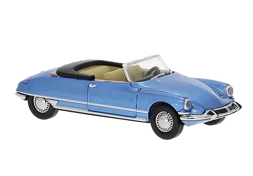 Brekina 14235 - Citroen DS 19 Cabriolet, blau, 1963