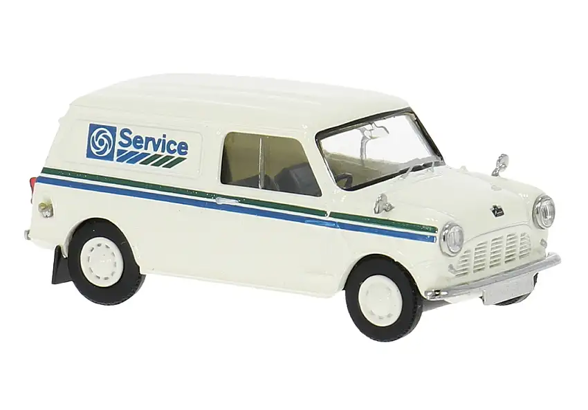 Brekina 15371 - Austin Mini Countryman, 1960, BL Service