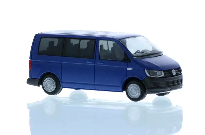 Rietze 11688 - 1:87-T6Volkswagen T6 Bus KR, ravennablau